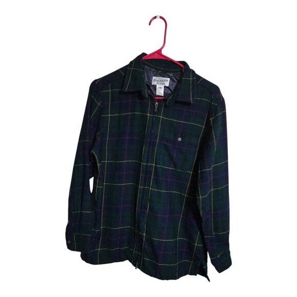 Pendleton Jacket Women M Multicolor Celebration Tartan Wool Plaid Preppy Career - Picture 1 of 7